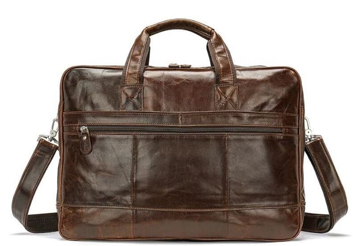 Чоловіча шкіряна сумка Vintage 14770 Коричневий купити недорого в Ти Купи
