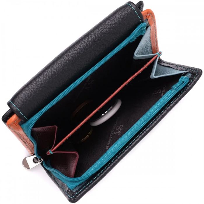 Женский комбинированный кожаный кошелек ST Leather 22501 купить недорого в Ты Купи