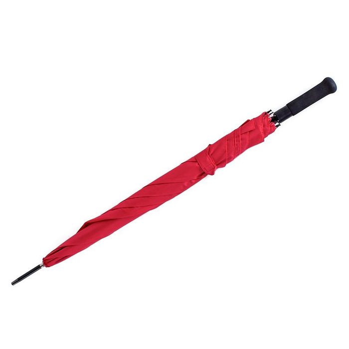 Зонт-трость женский полуавтомат FARE красный из полиэстера купить недорого в Ты Купи