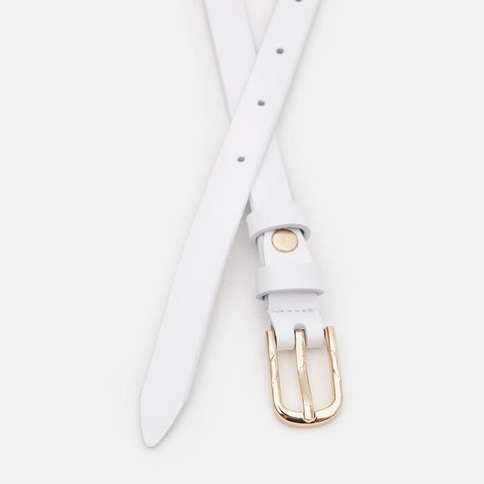 Женский кожаный ремень Borsa Leather 110v1genw65-white купить недорого в Ты Купи