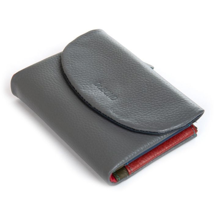 Шкіряний жіночий гаманець Classik DR. BOND WRS-239-1 gray купити недорого в Ти Купи