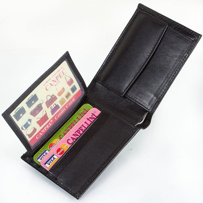 Чоловічий гаманець зі шкіри CANPELLINI SHI1409-1 купити недорого в Ти Купи