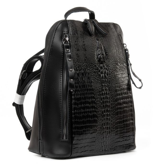 Женский кожаный рюкзак ALEX RAI 8629 black купить недорого в Ты Купи