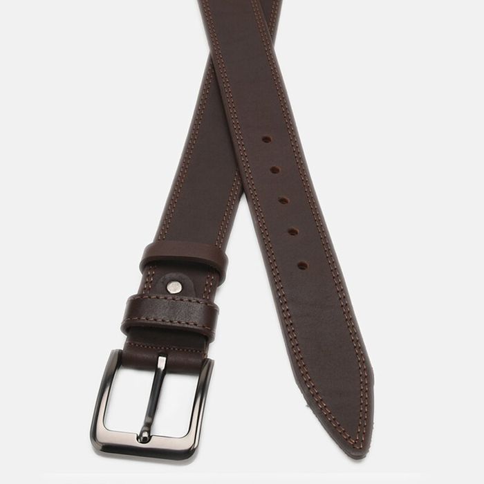 Мужской кожаный ремень Borsa Leather Cv1gnn6-125 купить недорого в Ты Купи