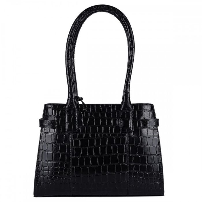 Жіноча шкіряна сумка Ashwood C52 Black (Чорний) купити недорого в Ти Купи