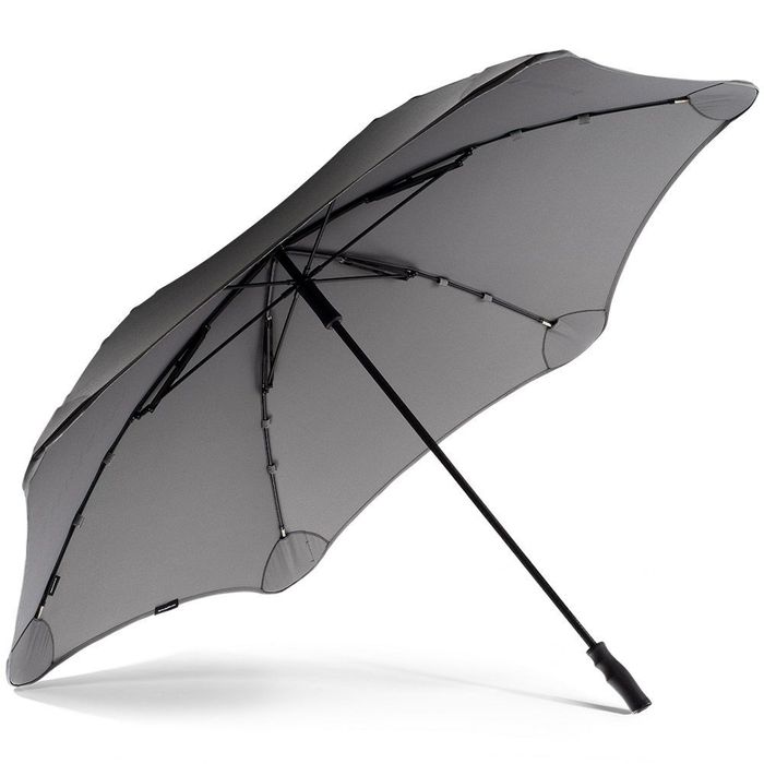 Мужской зонт-трость механический противоштормовой BLUNT Bl-Sport-charcoal-black купить недорого в Ты Купи