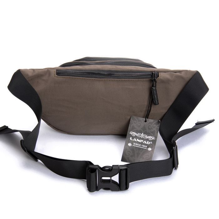 Мужская сумка на пояс Lanpad deep khaki купить недорого в Ты Купи