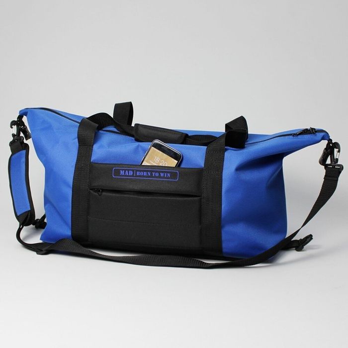 Спортивна сумка синя з чорним MAD EASY SPIRIT купити недорого в Ти Купи