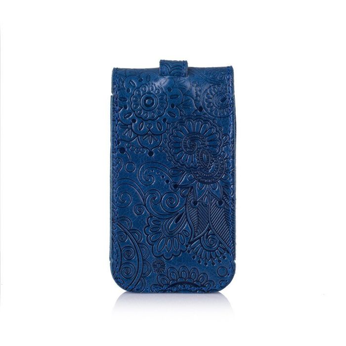 Синя ключниця зі шкіри HiArt Mehendi Art купити недорого в Ти Купи