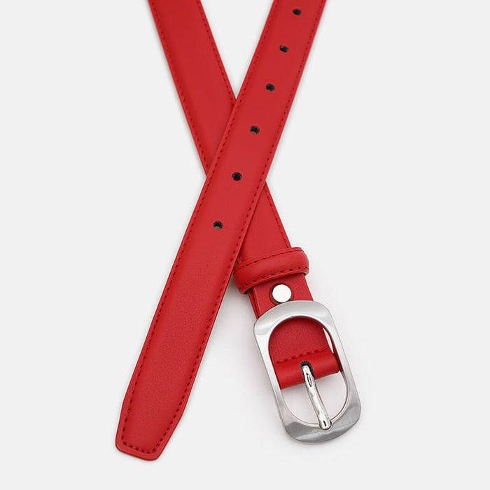 Женский кожаный ремень Borsa Leather CV1ZK-102r-red купить недорого в Ты Купи