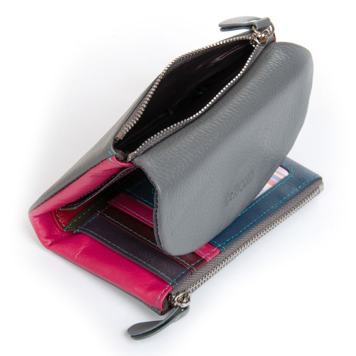 Шкіряний жіночий гаманець Classik DR. BOND WRS-239-1 gray купити недорого в Ти Купи