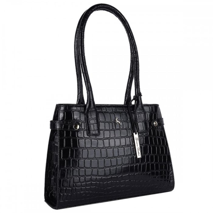 Женская кожаная сумка Ashwood C52 Black (Черный) купить недорого в Ты Купи