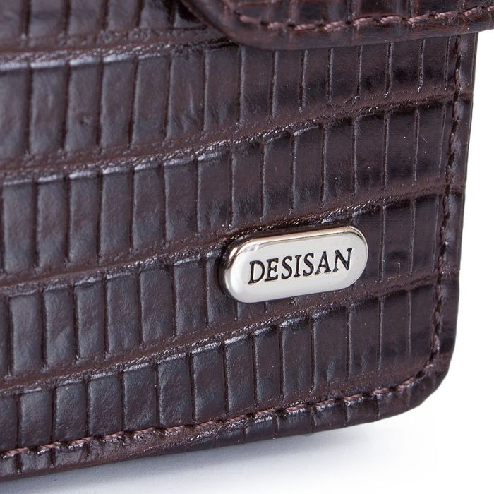 Мужское коричневое кожаное портмоне DESISAN SHI311-142-10Laz купить недорого в Ты Купи