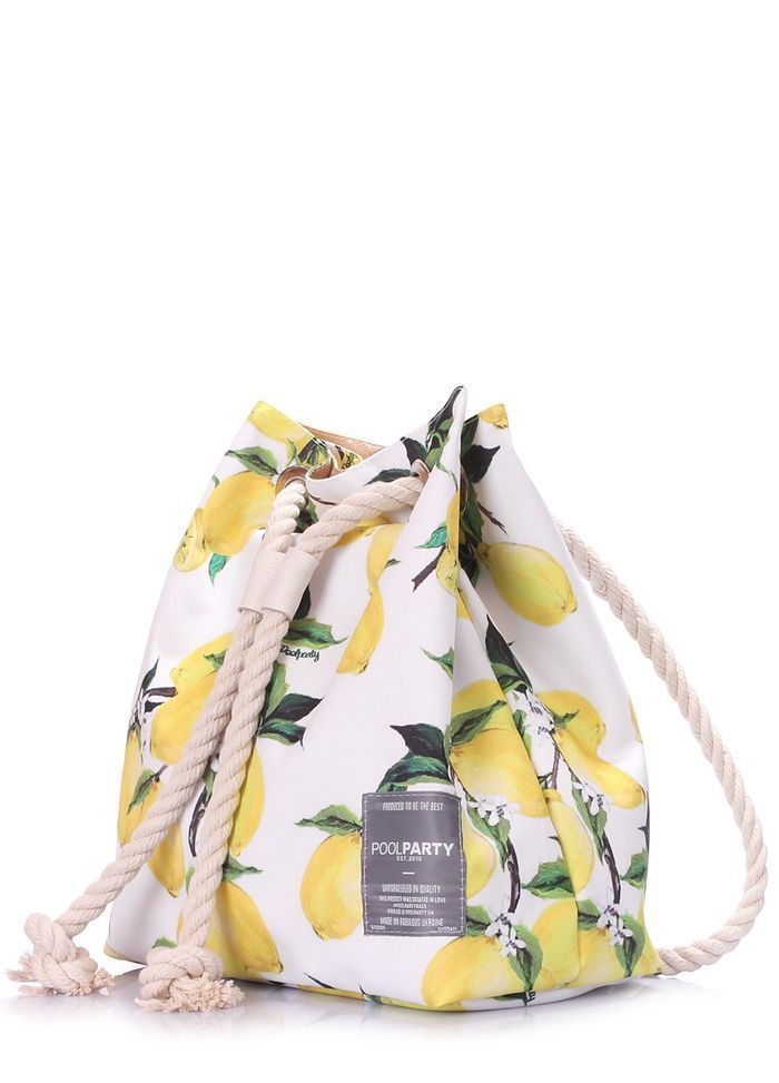 Женский летний рюкзак POOLPARTY pack-lemons купить недорого в Ты Купи