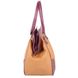 Жіноча сумка саквояж зі шкірозамінника LASKARA lk-10246-straw-cognac