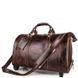 Дорожная кожаная сумка на колесах Vintage 14254 Темно-коричневый