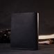 Шкіряний чоловічий гаманець ручної роботи з тримачем Apple AirTag GRANDE PELLE 11623, Чорний
