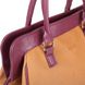 Жіноча сумка саквояж зі шкірозамінника LASKARA lk-10246-straw-cognac