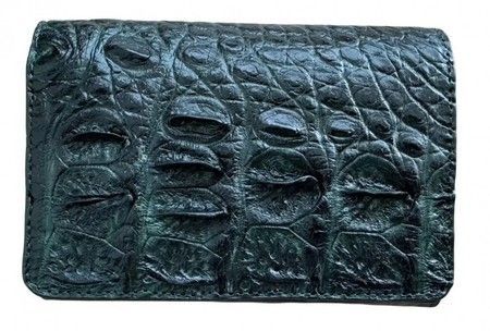 Кошелек из натуральной кожи крокодила Ekzotic Leather cw129 купить недорого в Ты Купи