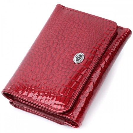 Женский лаковый кожаный кошелек ST Leather 22731 купить недорого в Ты Купи