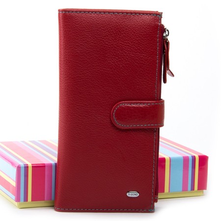 Жіночий шкіряний гаманець Rainbow DR. BOND WRN-23 red купити недорого в Ти Купи