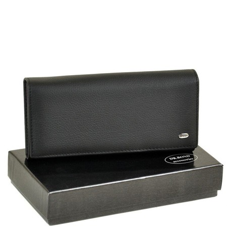 Шкіряний гаманець Classik DR. BOND W501-2 black купити недорого в Ти Купи