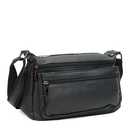 Жіноча шкіряна сумка Keizer k1107-black купити недорого в Ти Купи
