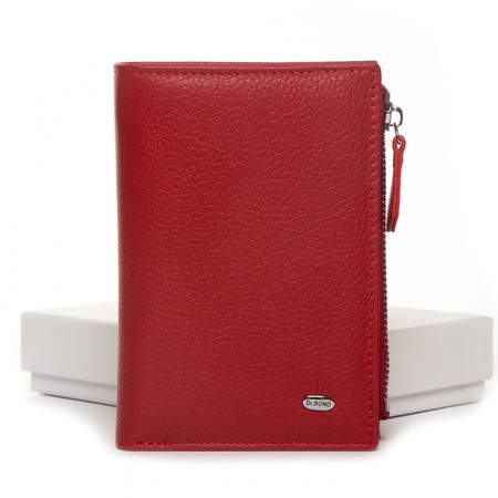 Шкіряний жіночий гаманець Classik DR. BOND WN-23-8 red купити недорого в Ти Купи