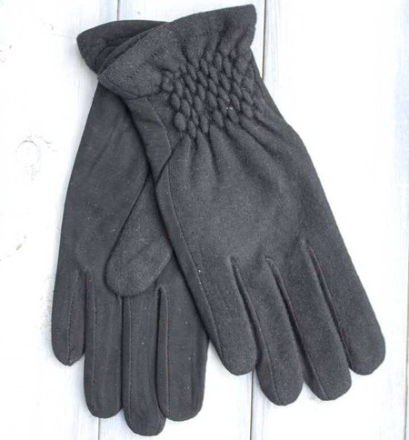 Жіночі кашемірові рукавички чорні 516-1s1 S купити недорого в Ти Купи