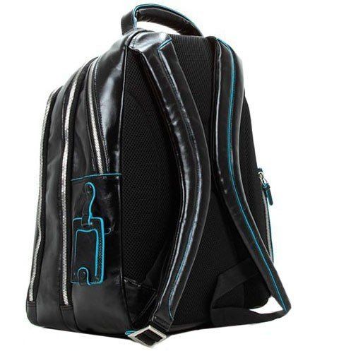 Черный кожаный рюкзак Piquadro Blue Square (CA1813B2_N) купить недорого в Ты Купи