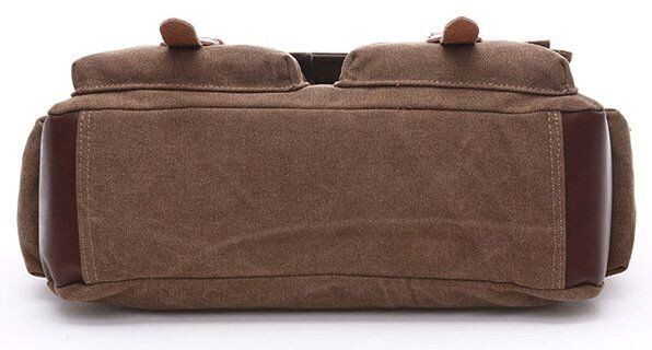Чоловіча текстильна коричнева сумка Vintage 20150 купити недорого в Ти Купи