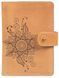 Обложка для паспорта из кожи Hi Art «Mehendi Classic» PB-02/1 Shabby Honey Песочный купить недорого в Ты Купи
