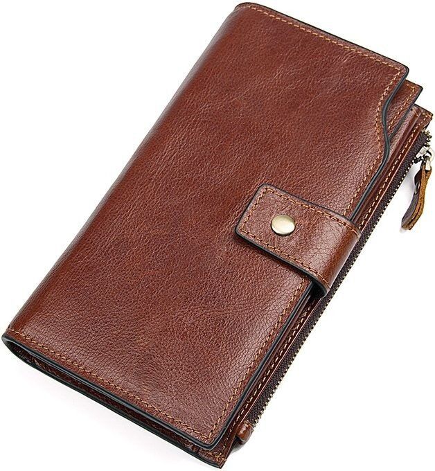 Чоловічий шкіряний гаманець Vintage 14372 Коричневий купити недорого в Ти Купи
