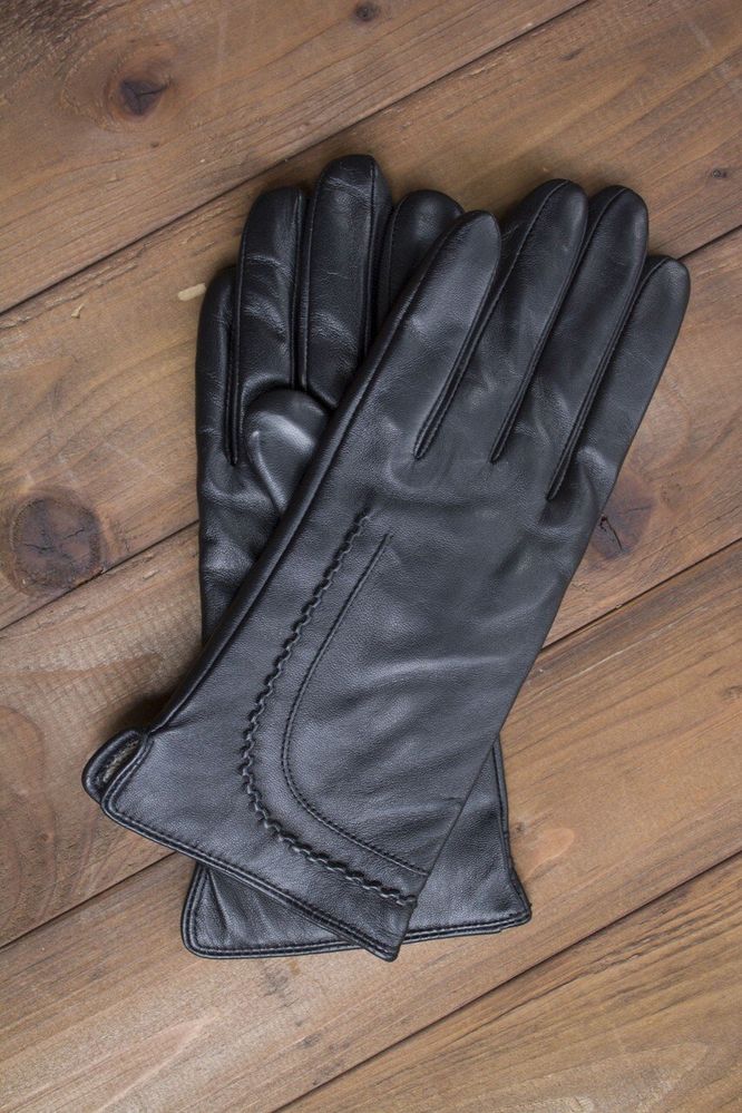 Жіночі сенсорні шкіряні рукавички Shust Gloves 944s2 купити недорого в Ти Купи