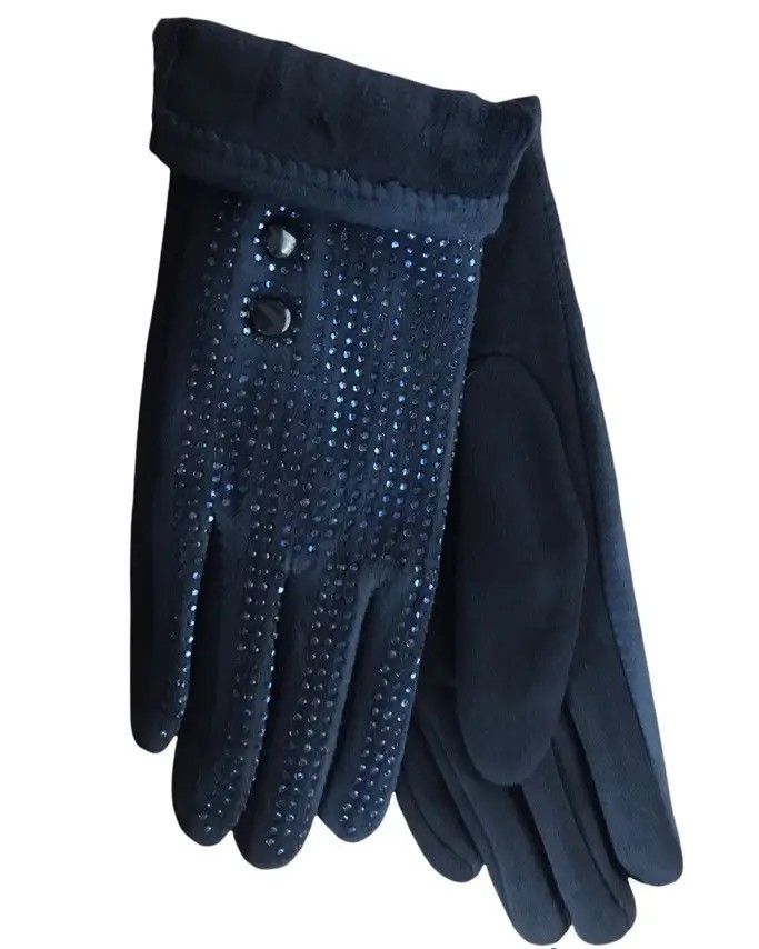 Жіночі розтяжні рукавички Чорні 199S2 м М. купити недорого в Ти Купи
