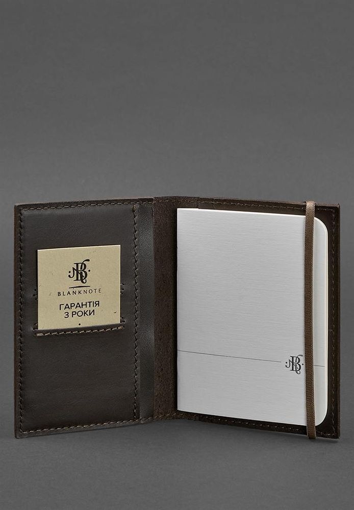 Кожаная обложка для паспорта 2.0 темно-коричневая BN-OP-2-CHOKO купить недорого в Ты Купи
