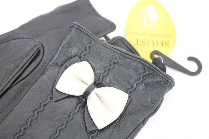Женские кожаные перчатки Shust Gloves чёрные 372s1 S купить недорого в Ты Купи