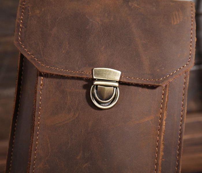 Мужская коричневая сумка-чехол на пояс Bexhill bx2089 купить недорого в Ты Купи