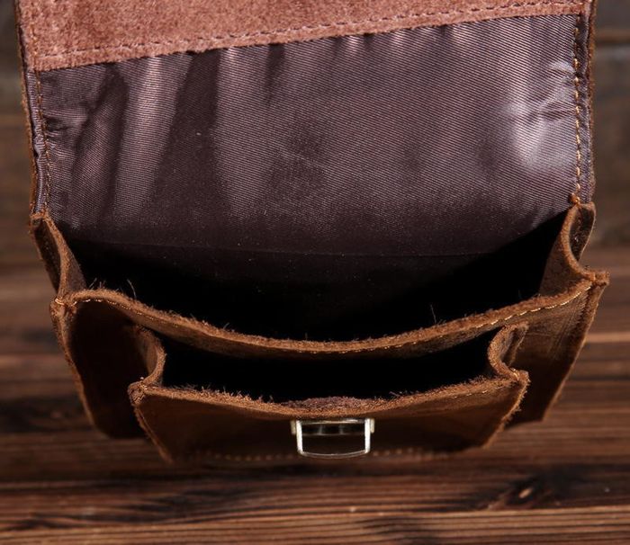 Мужская коричневая сумка-чехол на пояс Bexhill bx2089 купить недорого в Ты Купи