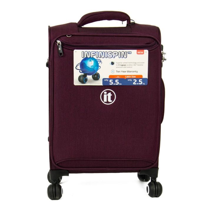 Чемодан IT Luggage 35,5x58x21,5 см PIVOTAL/Two Tone Dress Dark Red S IT12-2461-08-S-M222 купить недорого в Ты Купи
