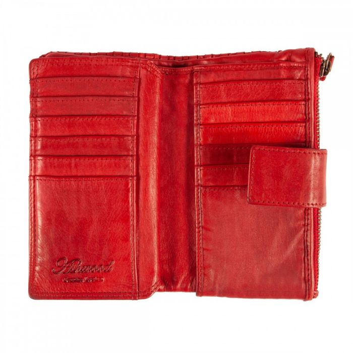 Женский кожаный кошелек Ashwood D83 RED (Красный) купить недорого в Ты Купи