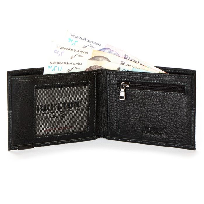 Чоловічий шкіряний гаманець BE BRETTON 208-L1 black купити недорого в Ти Купи