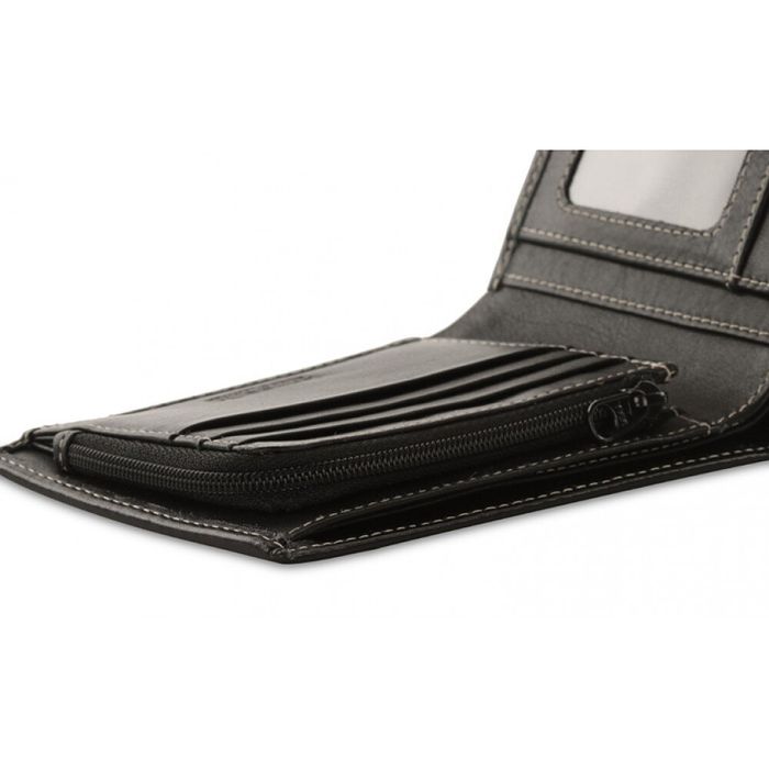 Шкіряний чоловічий гаманець Redbrick RBWC0017 c RFID (black) купити недорого в Ти Купи