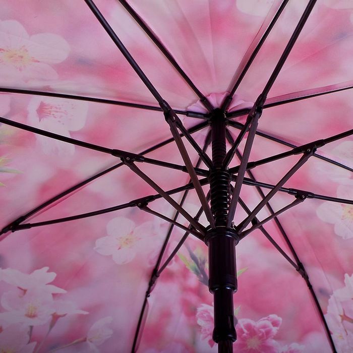 Зонт-трость женский полуавтомат ZEST розовый из полиэстера купить недорого в Ты Купи