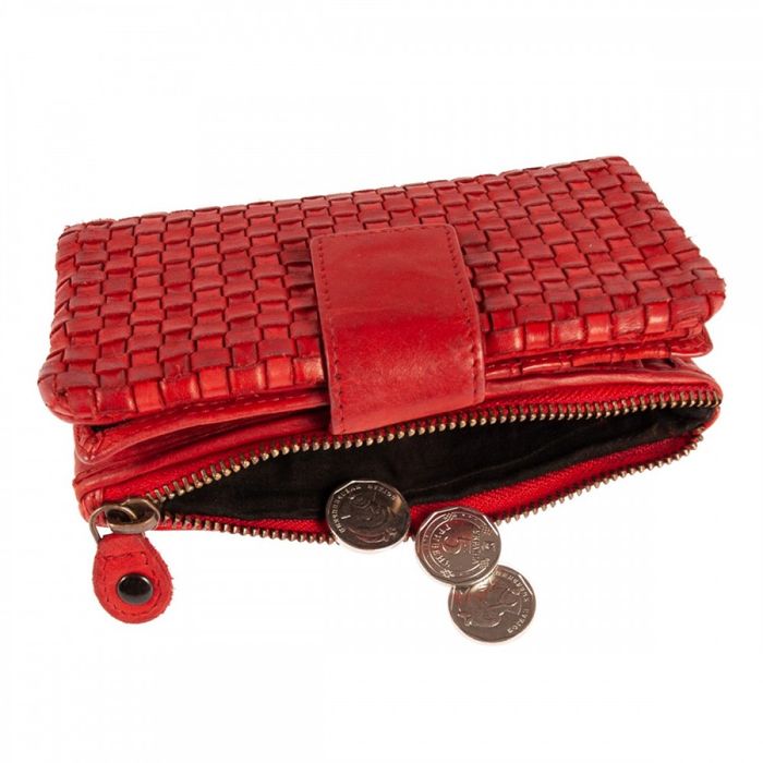 Шкіряний жіночий гаманець Ashwood D83 RED (Червоний) купити недорого в Ти Купи