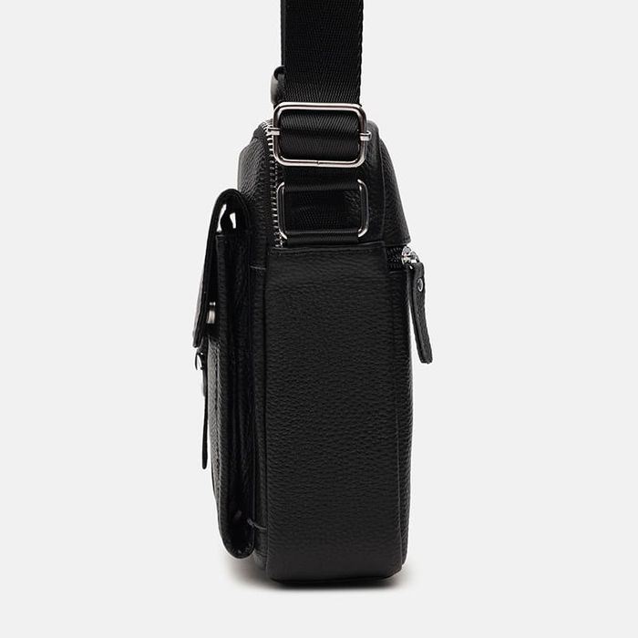 Чоловіча шкіряна сумка Keizer K12045a-чорна купити недорого в Ти Купи