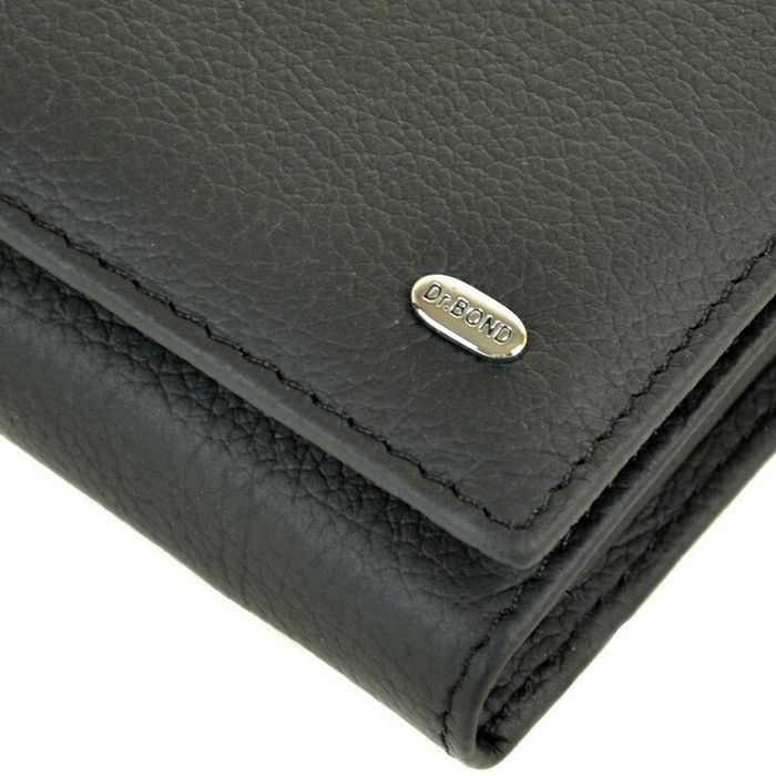 Шкіряний гаманець Classik DR. BOND W501-2 black купити недорого в Ти Купи