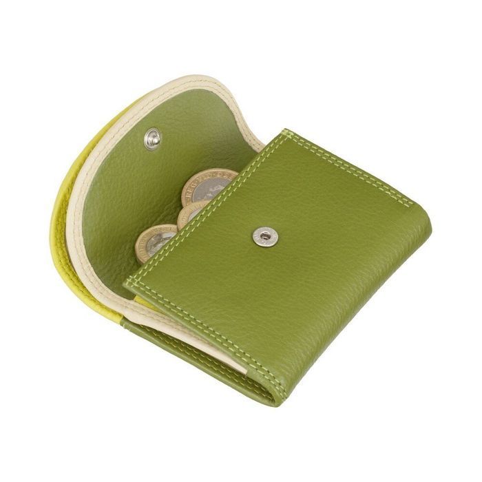 Кожаный женский кошелёк Visconti RB126 Zanzibar (Lime Multi) купить недорого в Ты Купи