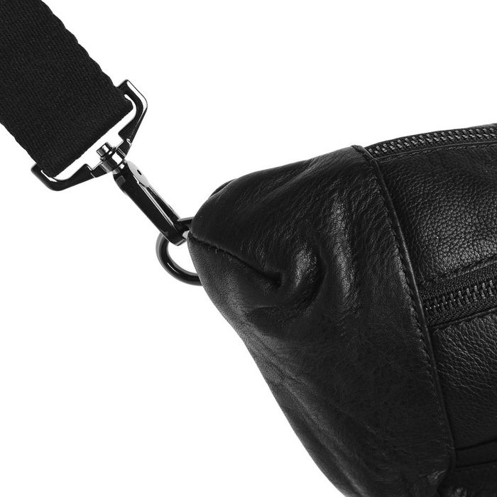 Чоловічий шкіряний рюкзак через плече Keizer K18807-black купити недорого в Ти Купи