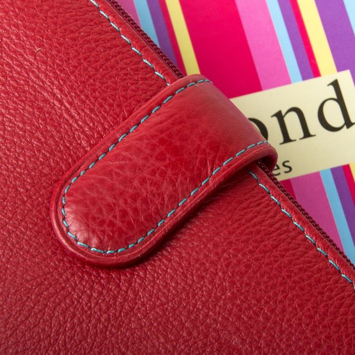 Жіночий шкіряний гаманець Rainbow DR. BOND WRN-23 red купити недорого в Ти Купи